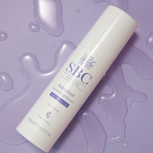 SBC Skincare Bakuchiol Smoothing Serum 100ml, Anti-Ageing Face and Body Serum with Hyaluronic Acid and Rosehip Oil, Gentle - Image 4