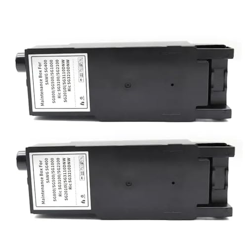 IJOSADON Tanque de Tinta de residuos compatibles para impresoras IC41 GC41 SG400 SG500 SG800 SG1000 SECTURA(2pcs)