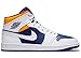 Produktbild Nike Air Jordan 1 Mid Basketballschuh für Herren, (Weiß/Tiefes Königsblau, Rot-Laser-Orange.), 40 EU