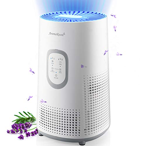 Air Purifier for Home Bedroom, HEPA Air Freshner Filters with Fragrance Sponge, Large Room Air Purifiers, Small Room Air Cleaner Eliminates 99.97% Allergies, Smoke, Pet Dander, Odors, Dust Remover