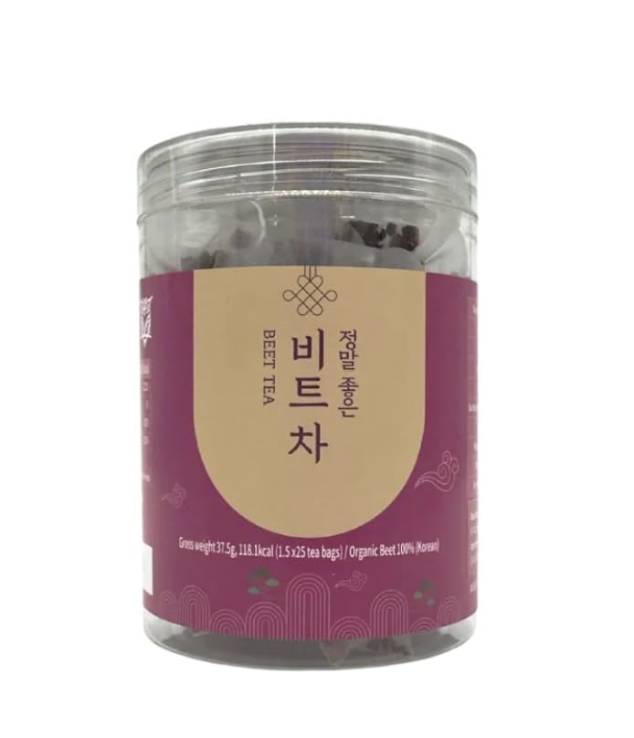 Organic Tea, Korean Organic Beet Tea, Caffeine-Free, 25 Count, Natural Sweet Flavor - Image 4