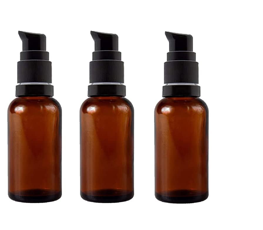 Hunky Dory 15ml Amber Glass Bottle with Lotion Pump & Black Cap for Essential Oils, Blends, DIY skin care, Cosmetics, Multipurpose Bottle for Beauty and Travel Use (Pack of 3)-image-7