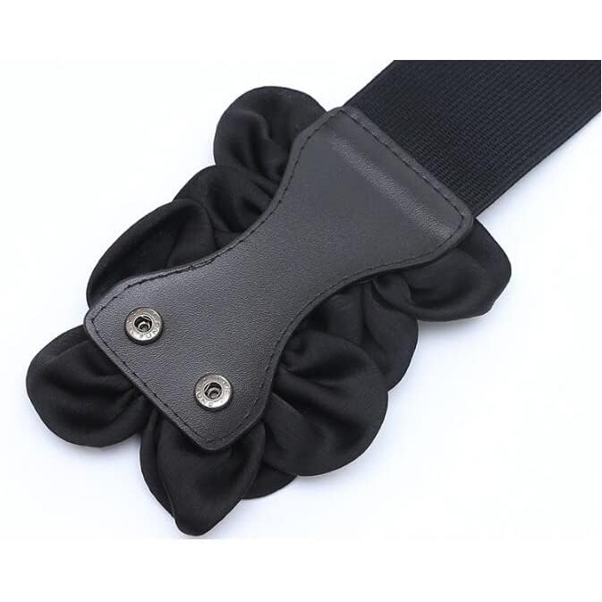 Women's Runway Vintage Flower Elastic Cummerbunds Female Dress Corsets Waistband Belts Decoration Wide Belt3