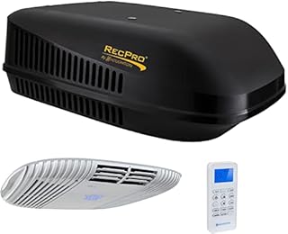 RecPro RV Air Conditioner 15K Ducted | Quiet AC with Heat Pump for Heating or Cooling | RV AC Unit | Camper Air Conditioner (Black)