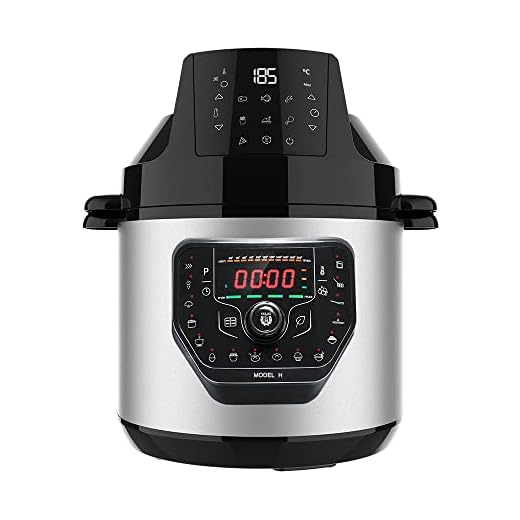 Cecotec Olla Programable con cabezal Freidora de Aire GM H Fry. Robot de cocina Multifunción, 6 Litros Capacidad, Tapa Advance, Programable 24h, Temperatura Ajustable, Recetario