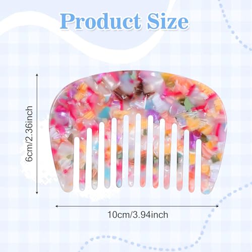 Peine ancho de 2 piezas para cabello rizado y grueso miniatura 2