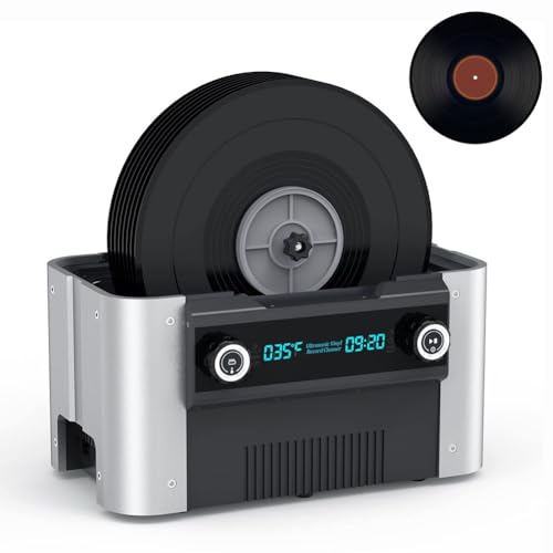 Limpiador ultrasónico de 6 litros con temporizador digital y calentador, máquina profesional de limpieza de discos de vinilo, joyas, gafas y dentaduras postizas