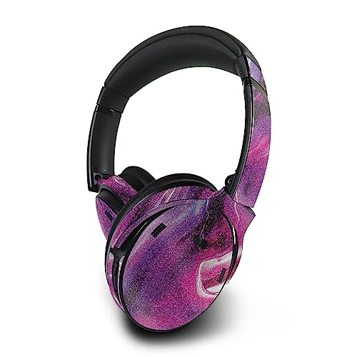 Image of MightySkins Glossy Glitter Skin Compatible With Bose QuietComfort 45 Headphones - Pink Melt | Protective, Durable High-Gloss Glitter Finish | Easy to Apply, Remove, and Change Styles | Made in The USA
