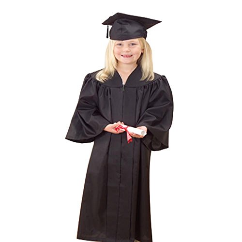 U.S. Toy Toy OD304 Black Graduation Cap and Gown Set, One Size