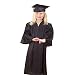 US Toy OD304 Black Graduation Cap and Gown Set