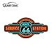 A/X Autocollant de Pare-Chocs de Voiture en Vinyle 13 cm x 6 3 cm décalcomanie pour Route 66 Signe de Service   Accessoires imperméables Autocollants de Voiture drôles