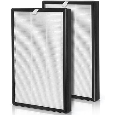 SomewayTop APH260 Replacement Compatible with APH260 and APH320 3-in-1 Filtration H13 True HEPA Air Cleaner for Large Room Pre-filter Plus Efficiency Carbon, 2-Pack Cover