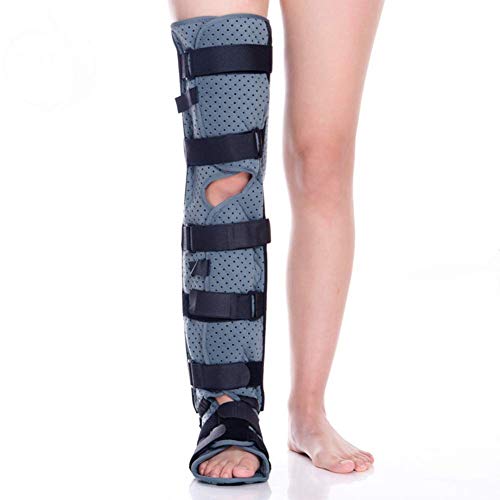DLAZUM Inmovilizador de Rodilla, Soporte ortopédico para Pierna Completa, Transpirable y Ligero, para Uso pre y posoperatorio de Rodilla, Lesiones o cirugía.