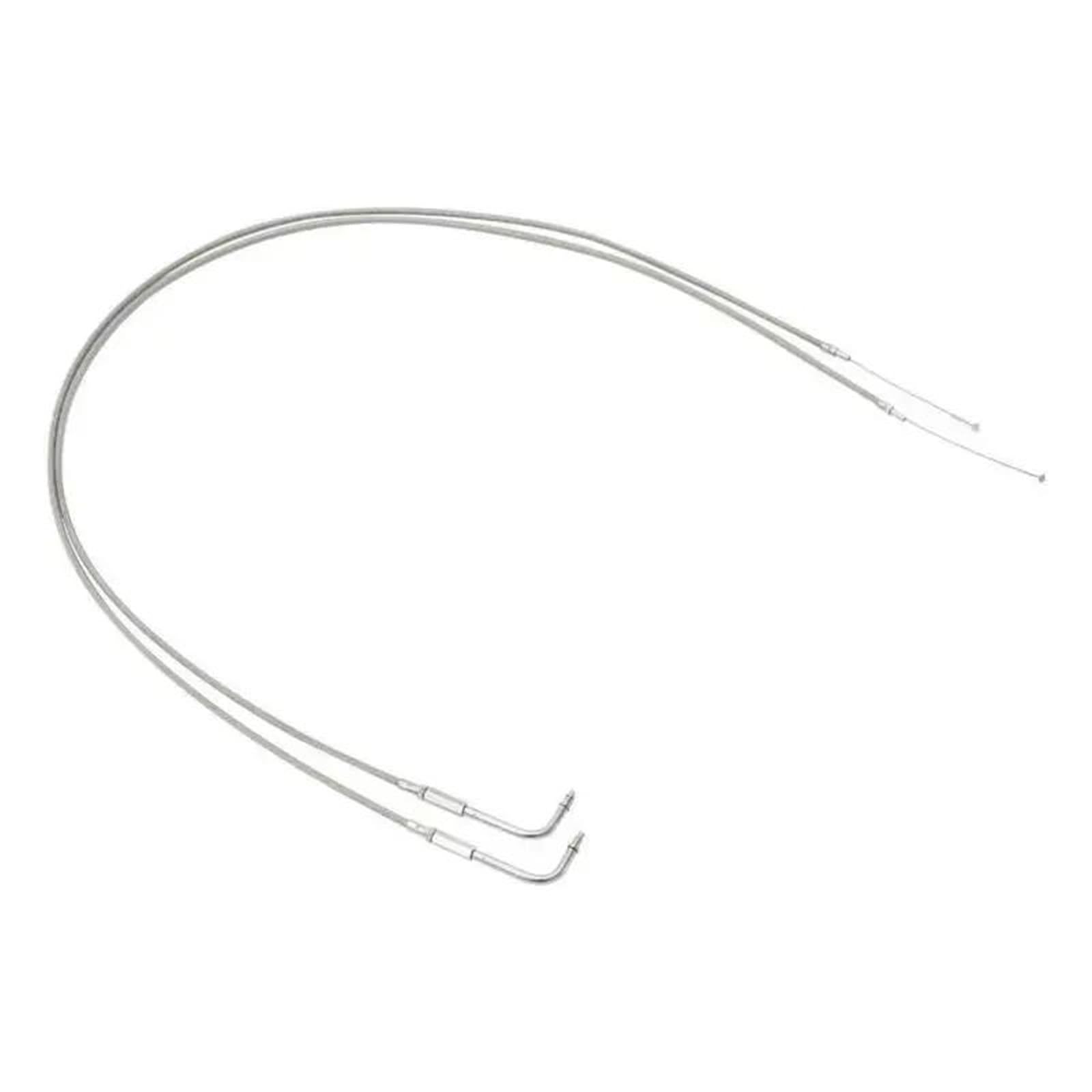 Cavo Acceleratore In Acciaio Inox Da 130 Cm Per Moto Per Harley FXD FLST FXST FLHRC FLHRCI FLHRI FLHT Sportster XL 883 1200 Road King