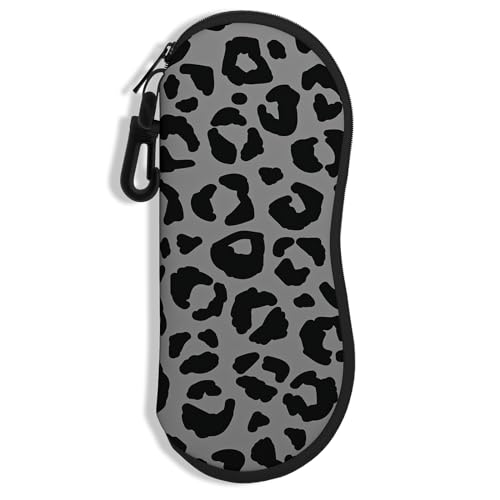 Image of Sunglasses Soft Case, Ultra Light Portable Neoprene Zipper Glasses Case for Men Women