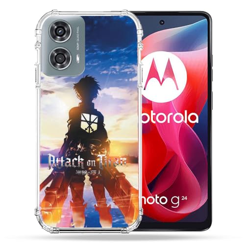 Coque Motorola G24 4G Attaque des Titans pour les fans de manga