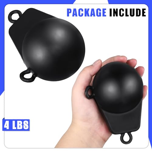 Zonon 4 Lbs Downrigger Weight Coated Ball Fishing Downriggers Sinker for Downriggers, Black by Zonon - Image 2