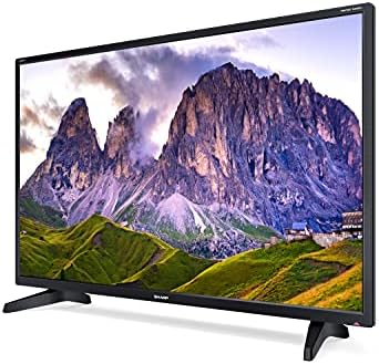SHARP 1T-C32BC2KO1FB 32 Inch Smart TV, HD Ready LED Display with Harman/Kardon Speakers, Dolby Digital Audio Decoder, 3 x HDMI, 2 x USB, Freeview Play and Wireless Streaming - Black, Energy Class F