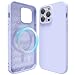 Produktbild oakxco für iPhone 14 Pro Max Hülle Magsafe Silikon Handyhülle Bunt, Ultra Dünn Slim Case Einfarbig Handy Hülle Mädchen, Magnetisch Induktives Laden Schutzhülle Matt Silikonhülle Glatt, Lila Flieder