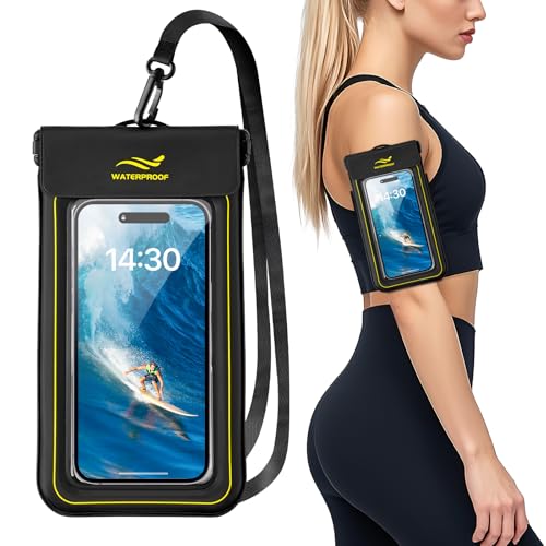 Pochette Étanche Smartphone,IPX8 Sac étanche imperméable Pochette Etanche pour iPhone 16 15 14 13 12 11 Pro Max,Galaxy A54 A55 Housse Étanche Protection...