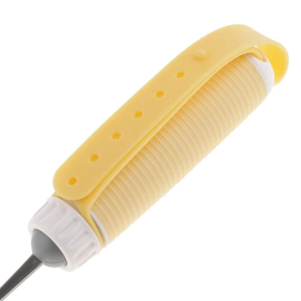 Kit de Cuchara y Tenedor Giratorio de 360 ° - Cubiertos curvos para Ancianos, Artritis, derrame Cerebral y Agarre débil - Utensilio para Comer adaptativo (Paquete de 2)