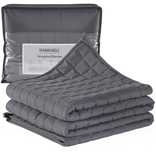 KANKAEU Gewichtsdecke 150x200cm 9kg - Weighted Blanket mit...