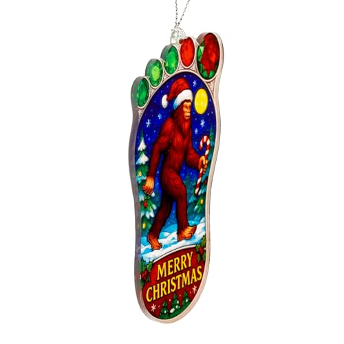Image of Funny Christmas Ornaments 2026 - Bigfoot Gifts - Big Foot Sasquatch Gift - Sasquatch Gifts - Bigfoot Ornament - Christmas Ornaments 2026 - White Elephant Gift - Xmas Tree Funny Decoration
