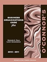 O'Connor's Business Organizations Codes Plus 1598391097 Book Cover