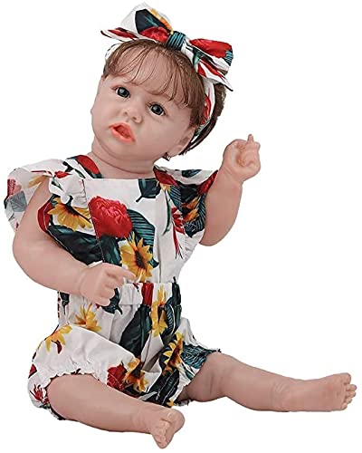 MWKL Vollsilikon-Körper-Wiedergeburts-Puppe Nettes wiedergeborenes Baby 58cm Wiedergeborene Puppen-Simulationspuppe 22… – Bild 7