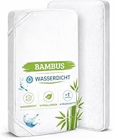 Flyideas Next 2 Me Beistellbett Wasserdichter Matratzenschoner 83x50 cm, 2 STK. Zertif. Bambus Matratzenschutz Betteinlage für Babymatratzen & Baby Beistellbetten der Größe: 50x80, 50x83 und ähnlich