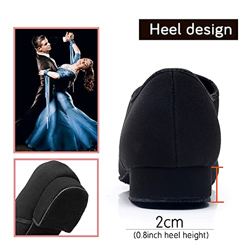 HIPPOSEUS Men's Standard Ballroom Dance Shoes Lace up Latin Tango Rumba Social Dance Waltz Shoes4