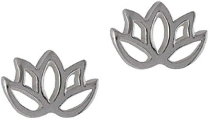 Lotus Earrings Jewellery gift for her in sterling silver 925