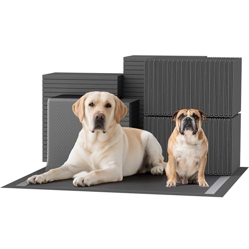 Image of Bulubaky Charcoal Super Absorbency Puppy Pads, Activated Carbon Odor-Control XXXL 36 inchx36 inch Leak-Proof Pet Training Pee Pads, Disposable Potty Pads for Dogs Cats, Rabbits