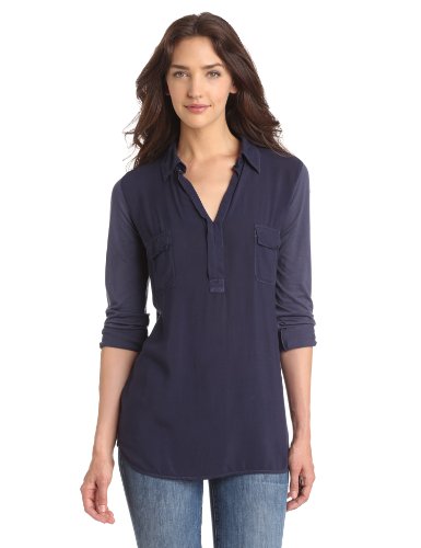 Splendid Women's Long-Sleeve Collared Shirt