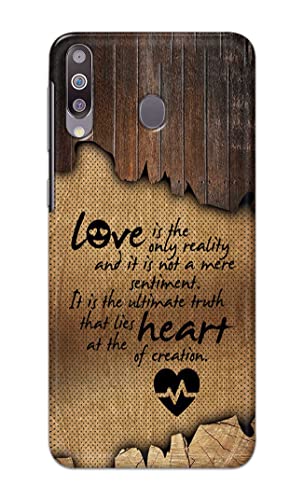 Image of PRINTFIDAA Love is The Only Reality and It is Not Mere Sentiment Printed Designer Hard Case for Samsung Galaxy M30 / Samsung A40s, SM-M305F / DS Back Cover -(e) RPM1010