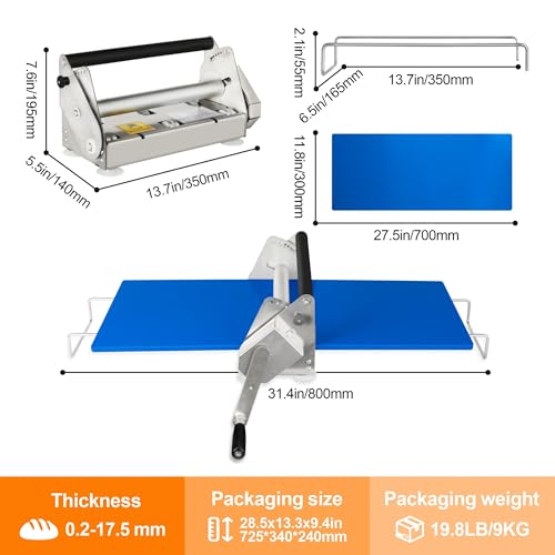 Commercial dough sheeter machine