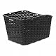 Fahrradkorb Basil Weave Wp, Black, Einheitsgröße