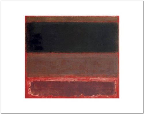Four Days In Red Rothko 'Four Darks in Red, 1958' by Mark Rothko - Fine Art Print 14x11 inches ...