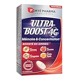 Forté Pharma - Ultra Boost 4G Mémoire & Concentration - Complément alimentaire performa...