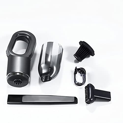 Handheld stofzuiger, auto vacuüm, natte droge auto stofzuiger voor huisdierenhaar, thuis en autorijden (Color : Gray) - Image 4