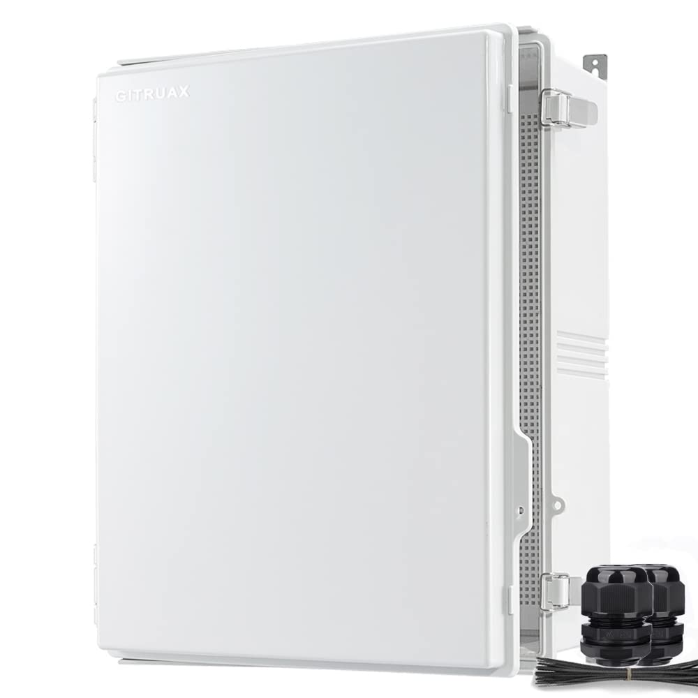Large Waterproof Electrical Enclosure Box ip67 Outdoor Junction Box Plastic ABS and Project Box (Grey,19.7"×15.8" × 7.9")-image-23