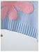 SHENHE Girl's Cute Floral Sweater Crew Neck Long Sleeve Trendy Fashion Soft Sweater Jumper Blue 9Y