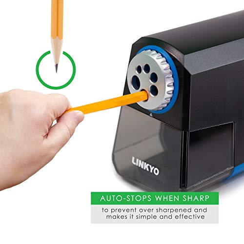 Linkyo Electric Pencil Sharpener Pro (Heavy Duty, Black) #TOP6