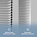 Boolegon Blackout No Drill Blinds for Windows Cellular Shades Cordless No Tools Honeycomb Pull Down Easy Install No Screws Cellular Blinds for Door, Home, Blackout-Light Gray