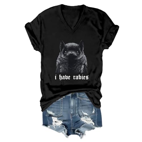 Vpeinsay I Have Rabies Bat Shirt Unhinged Meme Weird Dark Humor T-Shirt