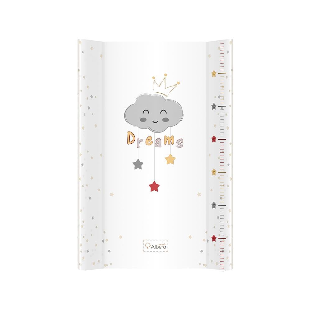 Comodo, pratico, fasciatoio, 2 cunei, fasciatoio, fasciatoio, per culla 70 x 47 cm, lavabile PT70 406, nuvola di notte bianca