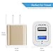 USB Power Adapter, Wall Plug, Ailkin 2-Pack 5V/2.1A Fast Charging Cell Phone Cube Home/Travel Wall Charger Block Box Brick Base for Phone XS/XR/10/8/7, Pad, Samsung Galaxy, LG, HTC, More USB Plug