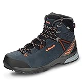  Lowa Arco GTX Mid, Stivali da Escursionismo Alti Uomo, Blu (Navy/Orange 6910), 44 EU