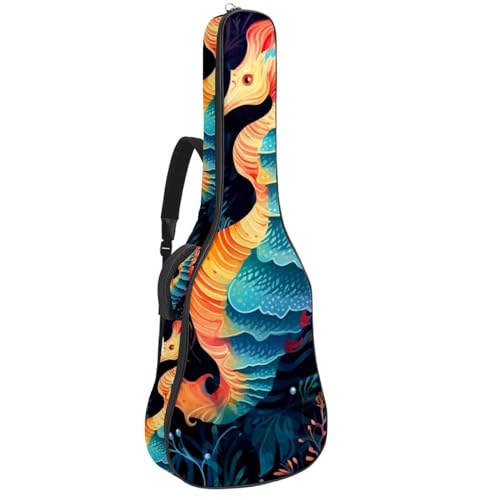 Sac pour guitare acoustique multi-instruments Art Ocean Seahorse avec crochet arrière