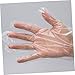 ETHZZLE 300pcs Dish Gloves Disposable Thickened Plastic Protective Food Grade Pe Mittens Lightweight One Size Fits All for Cleaning Industrial Construction Work Outdoor